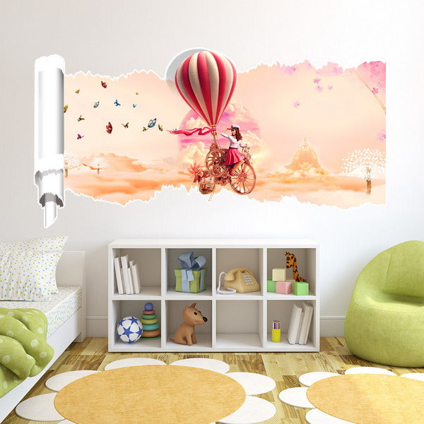 23X47 Inches PAG 3D Wall Sticker Broken Paper Series I Living Room Home Wall Decoration