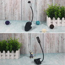 Flexible 1W LED USB Rechargeable Clip Desk Table Light Book Reading Laptop Stand Lamp