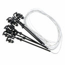 5Pcs/Set 1: 100 HO Scale LED Model Garden Lights Street Light Road Lamps 2-Head