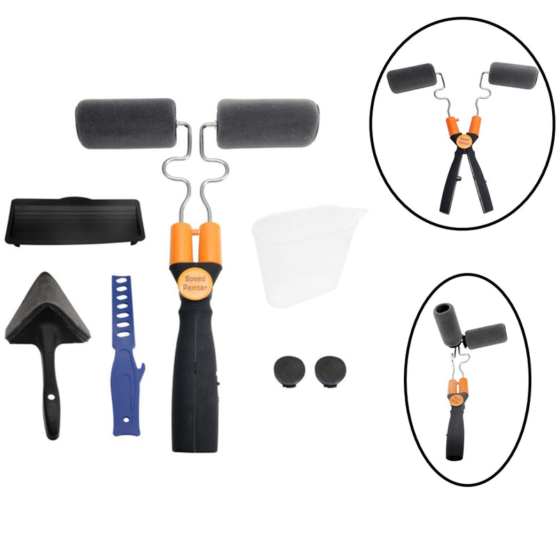 5Pcs Universal Speed Painter Credit Xglide Double Sided Paint Roller Brush Painting Brushes Cylindrical Corner Tools