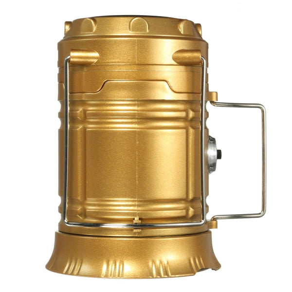 Solar Power LED USB Camping Lantern Light Tent Hiking Torch Rechargeable Lamp