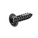 340Pcs Carbon Steel Phillips Wafer Head Flange Self Tapping Screw Black Assortment Kit