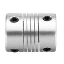 Machifit 6.35mm x 10mm Aluminum Flexible Shaft Coupling CNC Stepper Motor Coupler Connector