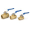 TMOK TK201 1/2" 3/4" 1" Female Brass Two Piece Full Port Thread Ball Valves with Vinyl Handle