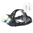 XANES 2408B Dimmed USB Headlamp Camping Hunting Bike Bicycle Cycling Motorcycle Electric 18650