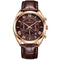 WISHDOIT WSD-006 Fashion Men Quartz Watch Luxury Leather Strap Waterproof Wrist Watch