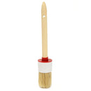 Wooden Handle Wax Brush Round Paint Chalk Oil Bristle Tool Kit for Coating Clearning