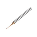 Drillpro R0.4 2 Flutes Ball Nose Long Neck Milling Cutter HRC60 CNC Deep Groove Cutter End Mill