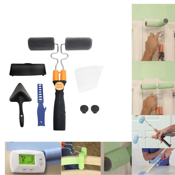 5Pcs Universal Speed Painter Credit Xglide Double Sided Paint Roller Brush Painting Brushes Cylindrical Corner Tools