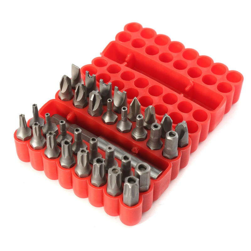 33pcs Security Hole Hex Star Spanner Electric Star Screwdriver Hex Bit Set Magnetic Holder Rod