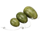 4PCS Jade Stone Egg Yoni Egg Massage Stone Natural Chakra Healing Yoga Exercise Eggs To Train Pelvic Muscles Kegel Exercise Manual Massager
