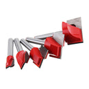 5pcs 10/16/20/25/30mm Surface Planing Bottom Cleaning Wood Milling CNC Router Bit Woodworking Tools
