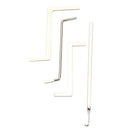 9pcs Blue Handle Unlocking Lock Pick Set Key Extractor Tool with Transparent Practice Padlock