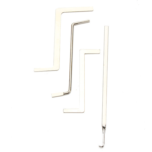 9pcs Blue Handle Unlocking Lock Pick Set Key Extractor Tool with Transparent Practice Padlock