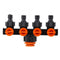 Universal 4 Way Household Garden Water Separator G1/2" G3/4" G1 Hose Pipe Splitter Valve Quick Connector Adapter for Irrigation Watering