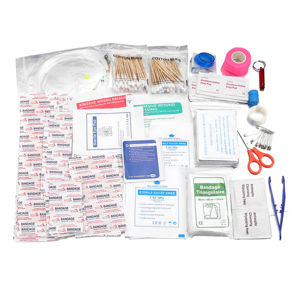 240Pcs Emergency Survival First Aid Kit SOS Medical Carry Bag Home Car Travel Tools Kit
