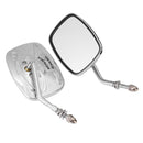 Motorcycle Rear View Side Mirrors Chrome For Harley Davidson Eagle Spirit Live to Ride