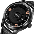 MEGIR MG1067 Fashion Casual Men Calendar Function Leather Watch Band Quartz Wrist Watch