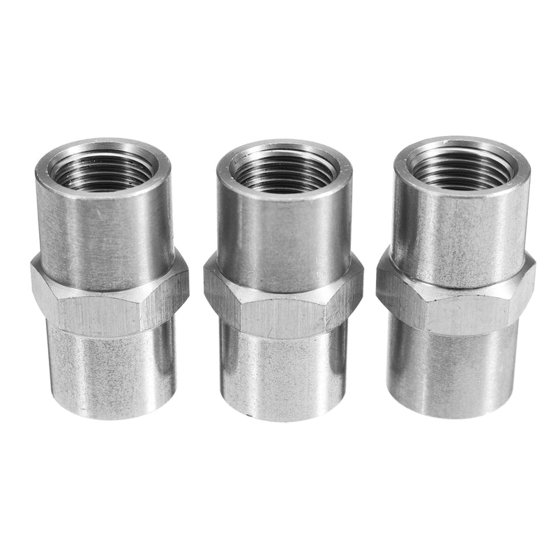 3pcs 1/8 Inch NPT Female Thread Fitting PCP CO2 Air Hose Pipes Hex Nipple Fittings