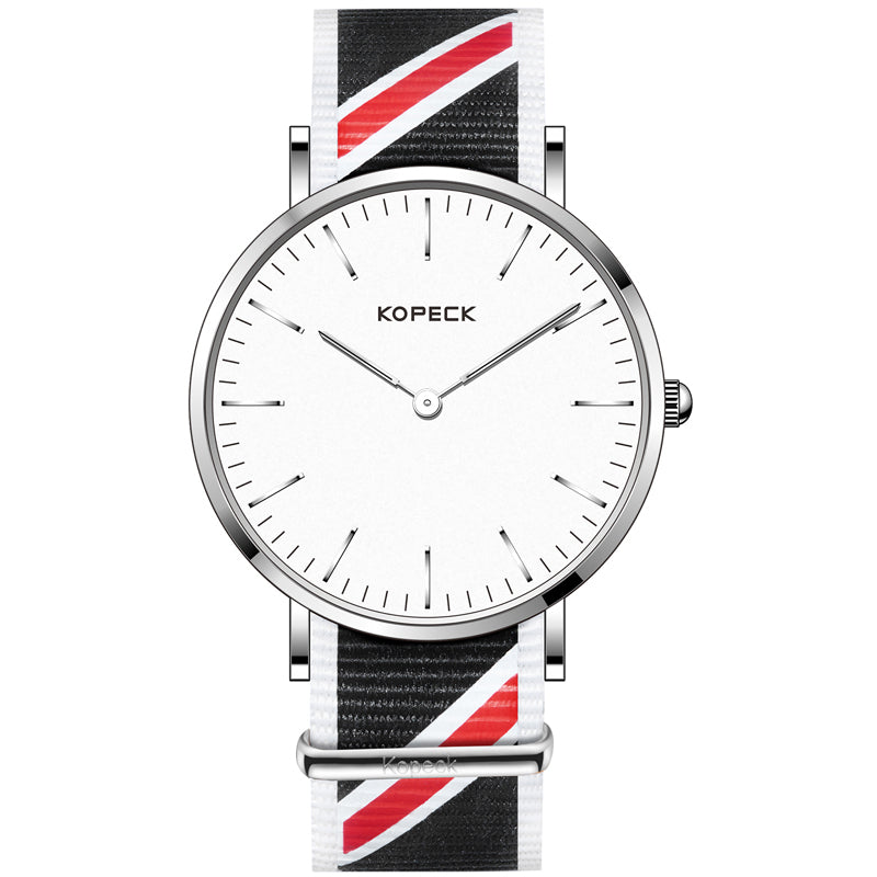KOPECK GB-6001G Fashionable Watch Casual Style Waterproof Two Watch Bands Quartz Men Watch