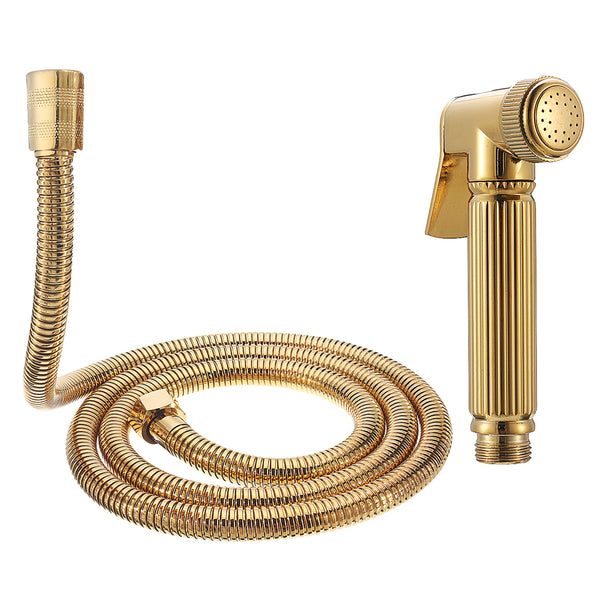 Copper Bathroom Portable Bidet Sprayer Handhold Toilet Bidet Shower Head for Personal Hygiene w/ 1.5m Stainless Steel Hose