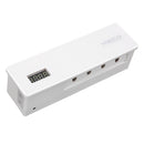 MECO ELE Toothbrush Sterilizer Ultraviolet Touch White 4 Toothbrush Groove Toothbrush Disinfector