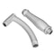 6''  Bathroom Sprayer Round Polished 360 AdjustableTwo Pole Rainfall Shower Head