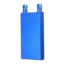 40*80 0.5mm Blue Aluminum Alloy Water Cooling Block Radiator Liquid Cooler Heat Sink Equipment