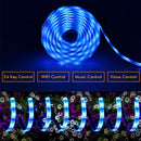 Bakeey5M 10M IP66 5050 RGB WiFi APP Smart LED Strip Light with IR Remote Controller Work With Alexa Google