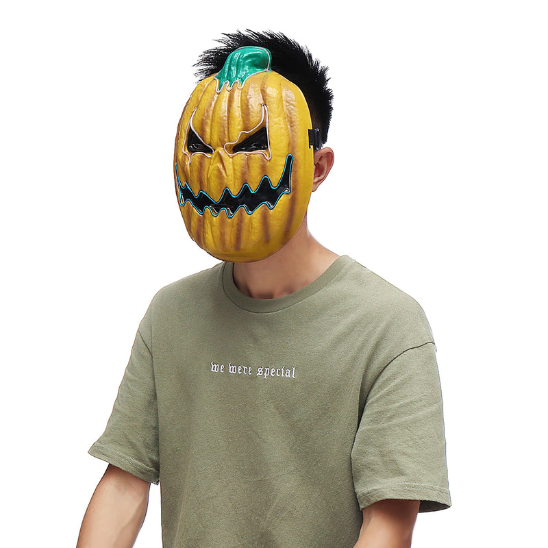 Halloween LED Light Mask Pumpkin Masks Carnival Night Cosplay Costume Prop Decor
