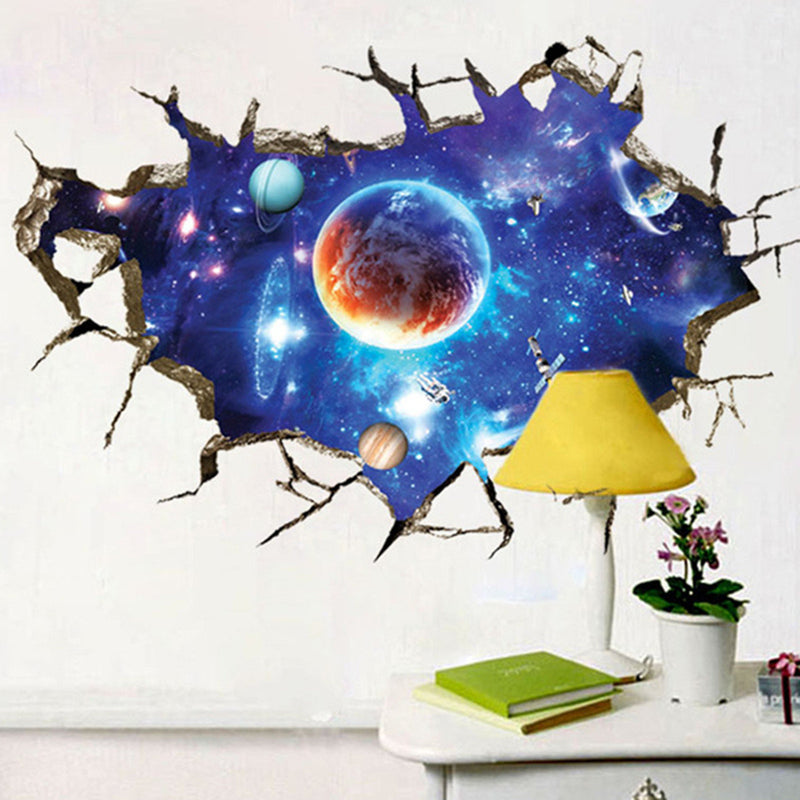 3D Sticker Outer Space Wall Stickers Home Decor Mural Art Removable Decor Sticker
