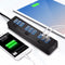 ELE 10 Port USB 3.0 USB HUB Data Hub with Power Adapter Powered High Speed Splitter Extender AC Adapter w/ Cable
