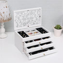 Luxury Multi-Layer High Gloss Wooden Jewelry Box Stylish Retro Storage Jewelry Box