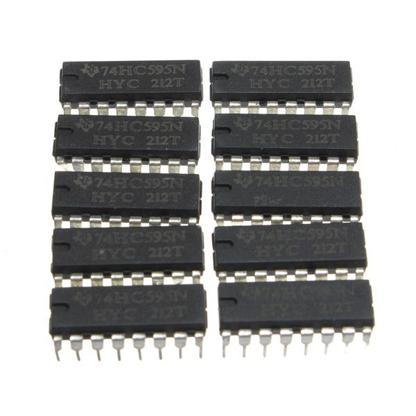 75pcs SN74HC595N 74HC595 74HC595N HC595 DIP-16 8 Bit Shift Register IC