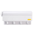 4-Line Retractable Clothesline Clothes Rack Hanging Dryer Indoor Laundry Hook