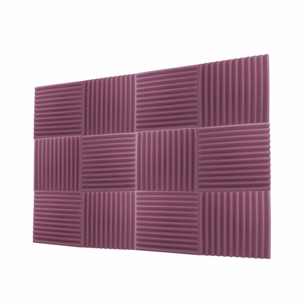 30x30x3cm Purple Acoustic Soundproof Foam Sound Absorbing Waved Sponge