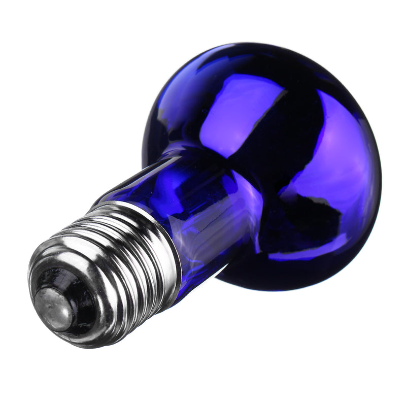 E27 25/40/50/60/75/100W R63 Blue Shell Emitter Lamp Heat Reptile Bulb Light AC220-240V