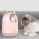 300ml Bear LED Ultrasonic USB Air Humidifier Anti-dry Burning Aroma Essential Oil Diffuser