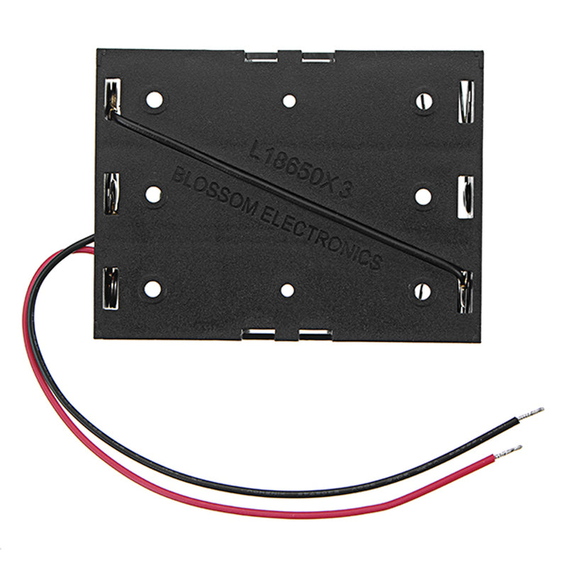 20pcs DC 11.1V 3 Slot 3 Series 18650 Battery Holder Box Case With 2 Leads And Spring