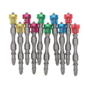 BROPPE 10pcs Double Head 65mm S2 Alloy PH2 Phillips Magnetic Screwdriver Bit Set 1/4 Inch Hex Shank