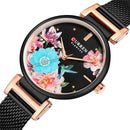 CURREN 9053 Ultrathin Casual Style Women Wristwatch Mesh Steel Band Quartz Watch