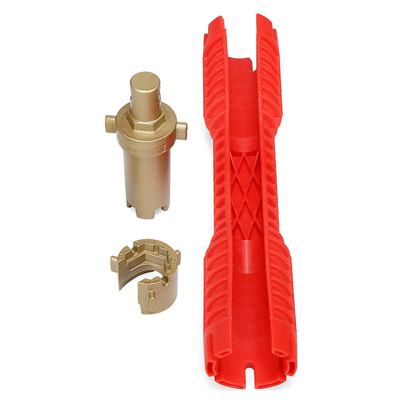Installer Wrench Anti-Slip Handle Double Head Wrench Tool Multifunctional Wrench for Faucet and Sink