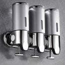 Modern Wall Mount Bathroom Soap Dispenser Shower Round Shampoo Bottle Dispenser