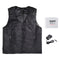Electric Black Vest Heated Waistcoat Cloth Thermal Warm Pad Winter Body Warmer