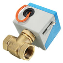 TMOK TK360 3/4" Motorized Electric Brass Globe Valves 2 Wire AC 220V Female Two Way Stop Valve