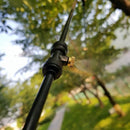 Black 6-18M Outdoor Mist Coolant System Misting Cooling Kit for Greenhouse Garden Patio Watering Irrigation System