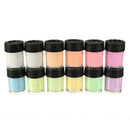 Luckyfine 12 Colors DIY Neon Luminous Paint Ultrabright Fluorescent Paint Set with 2 Painting Brush