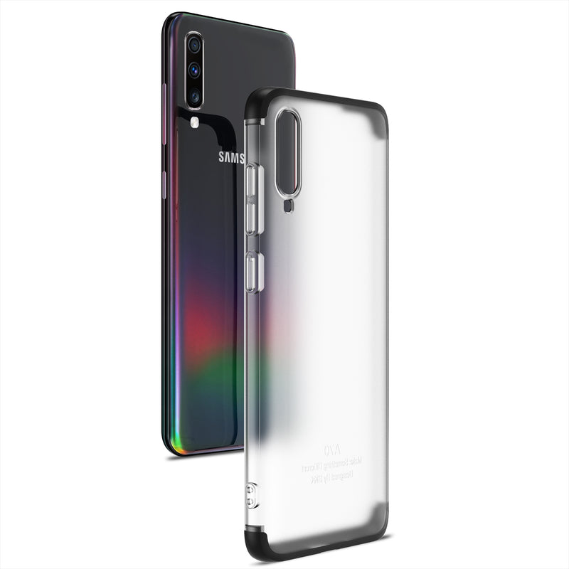 Bakeey 3 in 1 Detachable Matte Translucent Plating Shockproof PC Protective Case for Samsung Galaxy A70 2019