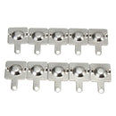 10 Pairs Silver Tone Metal Battery Spring Plate Set for AA AAA Batteries