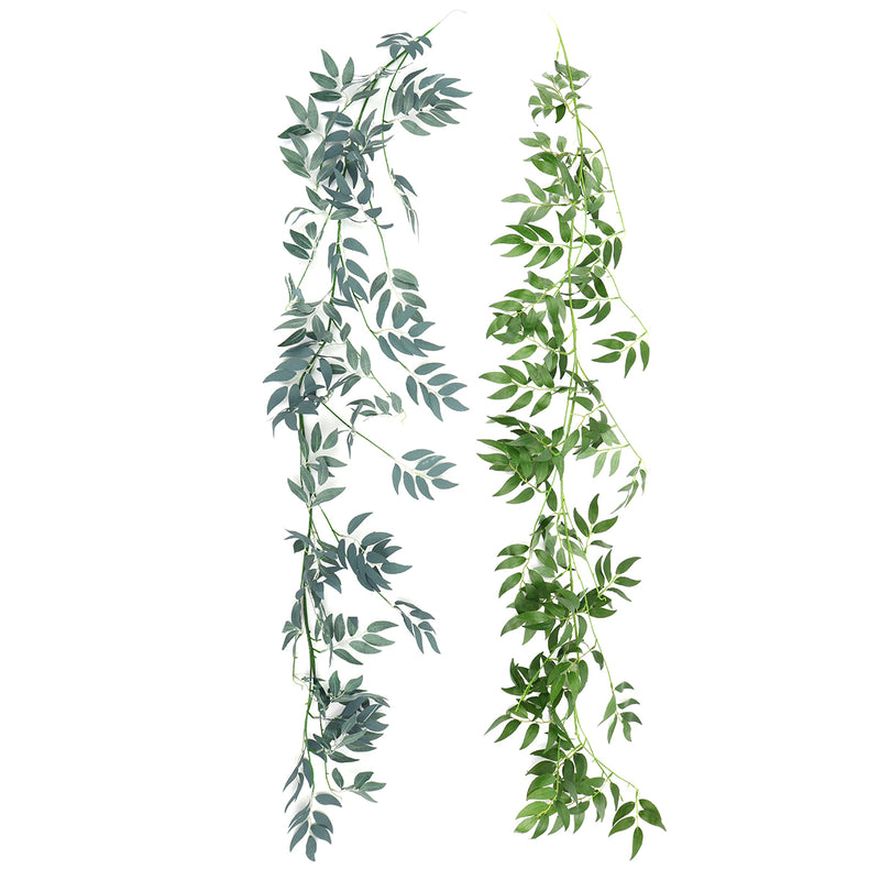 67" Artificial Willow Vines Plant Greenery Garland Wreath Leaves Hanging Wedding Decor Supplies